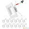 Nuwatt 6" LED Square Retrofit Dimmable Recessed Lights 5CCT 2700K/3000K/3500K/4000K/5000K Selectable 12 PK NW-SQ-C6-14W-5CCT-WH-12P - alternate 1